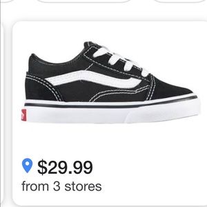 Toddler old school vans 8.0